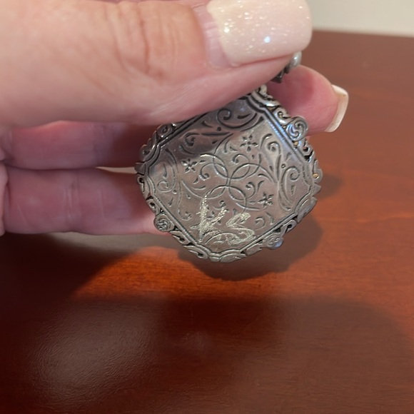 Signed Konstantino Sterling Silver and 18k Gold Enhancer Pendant - Picture 10 of 11